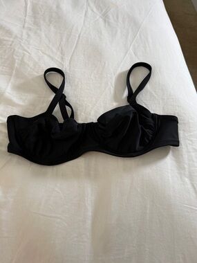 aerie Black Underwire Bra with Adjustable Straps